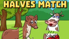 Animals Halves Match