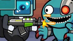 Space Survival Rainbow Friends Monster